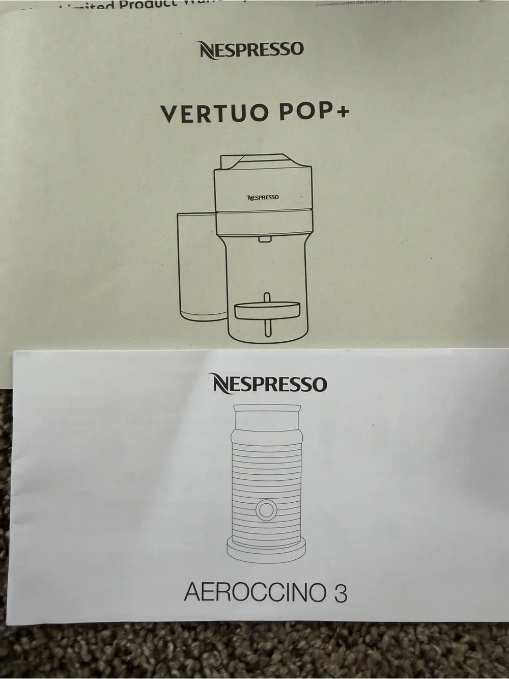 Nespresso Vertuo Pop+ Bundle in Black and Gold